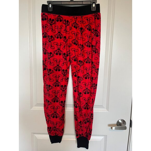 Mickey Mouse Womens Red & Black "The One And Only" Soft Pajama Set Size Small - Picture 4 of 16